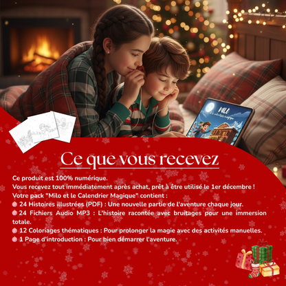 "Milo et le calendrier magique" - Un Calendrier de l'avent immersif à écouter ou à lire.