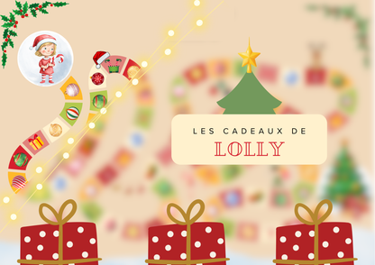 Jeu de plateau Noël + 10 pages de coloriage + Une lettre pour le père Noël à remplir !